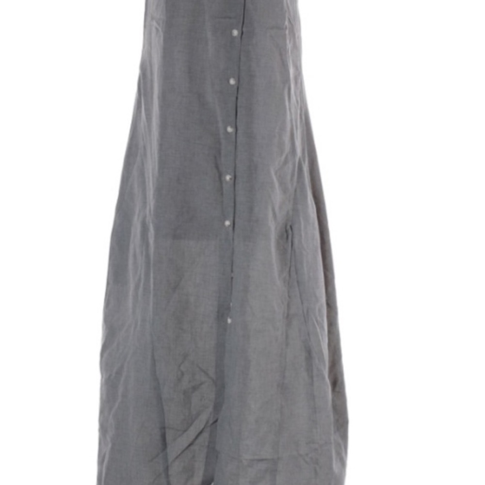 MISSLOOK Gray Asymmetrical Hi-Lo Maxi Skirt with pockets